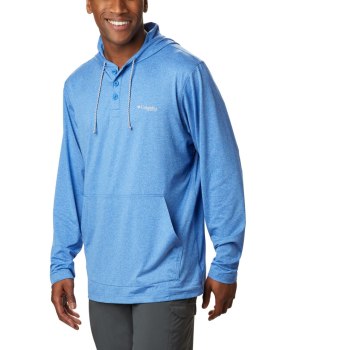 Pánské Mikiny Columbia PFG Slack Tide Henley Blankyt HVLJYR618